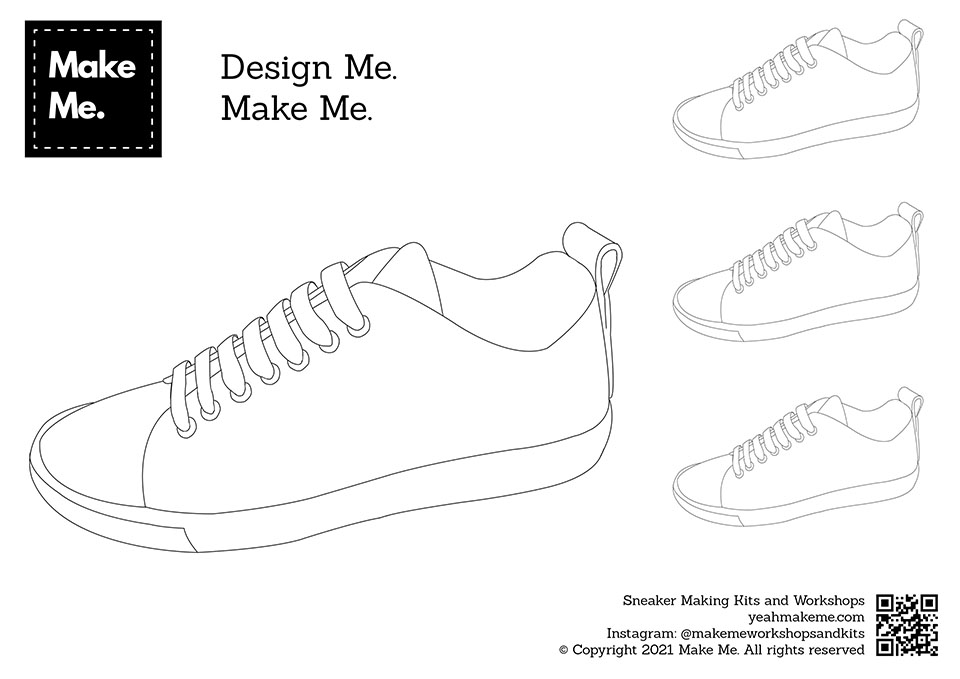 Design Your Sneakers with our Free PDF Template – Make Me | Shoe-Making  Kits and Workshops